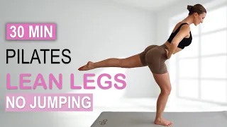 30 Min Pilates SLIM LEGS + ROUND BUTT |  Burn Fat + Tone Muscle | No Jumping, No Repeat