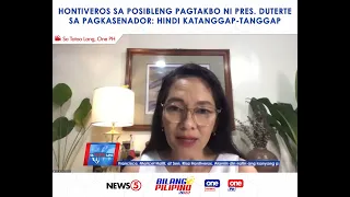 Hontiveros sa posibleng pagtakbo ni Pres. Duterte sa pagkasenador