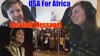 Couple First Reaction To - USA For Africa: We Are The World