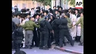 Ultra orthodox protest against parking lot staying open on Sabbath