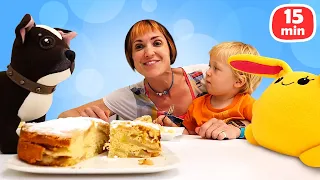 Рецепты для детей Капуки Кануки – Шарлотка и торт из цветной капусты. Игрушки готовят!