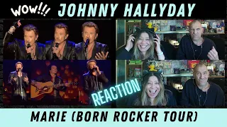 Reaction - Johnny Hallyday - Marie (Born Rocker Tour) | Angie & Rollen