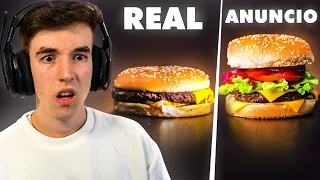 COMIDA en ANUNCIOS vs COMIDA en la VIDA REAL