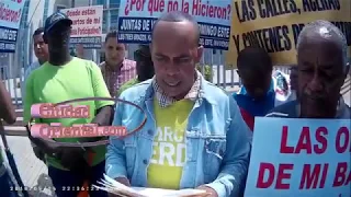 Comunitarios solicitan obras en el Ayuntamiento de Santo Domingo Este