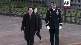 Japanese PM Kishida visits Arlington Cemetery