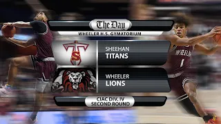 Sheehan at Wheeler boys basketball, CIAC Division IV second round