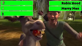 Shrek, Donkey & Fiona vs. Robin Hood & The Merry Men with healthbars (55k Special)