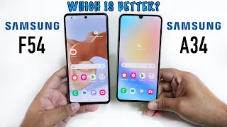 Samsung Galaxy F54 Vs Galaxy A34 Comparison | Which SAMSUNG is Better ?
