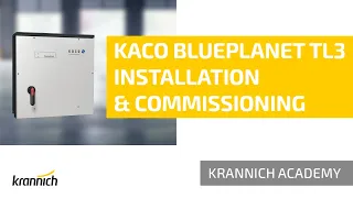 Kaco new energy - blueplanet TL3 inverter for commercial PV systems