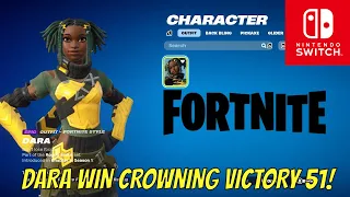 FORTNITE DARA WIN CROWNING VICTORY 51! NINTENDO SWITCH