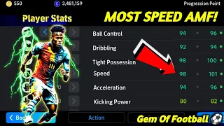 76,000 GP Only!! Speedster Underrated AMF Standard Player | eFootball 2024 Mobile