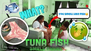 TUNA FISH SMELL PRANK ON MY KIDZ 🐟🤢