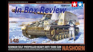 Tamiya 1/48th Scale 'Nashorn' in Box review -  it's so wrong it's funny. #tamiya #scalemodelkit