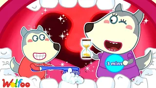 Wolfoo, Don't Brush Your Teeth Too Fast or Too Long | Learn Good Habits for Kids | Wolfoo The Best