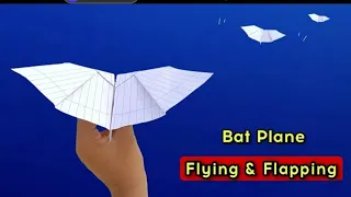 ✨How To make Real Bat 🦇 Flying Paper Plane ✨, #viral #vidios #trending #vidios