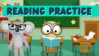 Reading practice for kids, vocabulary building read along sentences, kindergarten and first grade