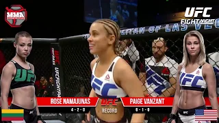 NAMAJUNAS vs VANZANT - Bloody Battle between two sweet beauties