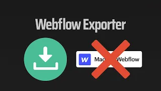 Export a Webflow Site for Free + Badge Removal (Webflow-Exporter)