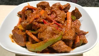 Liver stir-fry| How to cook easy and tender liver stew | Beef liver stew recipe.