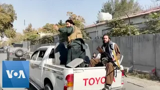 Taliban Security Forces Rush to Blast Site in Kabul