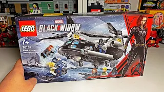 ЧЁРНАЯ ВДОВА УЖЕ В КИНО / ОБЗОР НАБОРА 76162 Black Widow Helicopter Chase / Лего / Lego