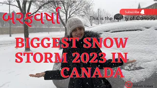 Biggest SNOW STORM in Mississauga Canada😲🇨🇦|how we managed in this snow storm? |