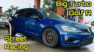 Big Turbo Volkswagen Golf R VS The World! Corvettes, Mustangs, Hellcat, & Tons More!