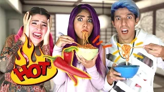 THE SPICIEST FOOD FROM KOREA | POLINESIO CHALLENGE | LOS POLINESIOS