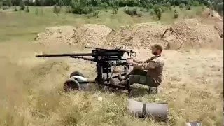 14,5мм кулемет КПВТ на  уніфікованому піхотному кулеметному станку.