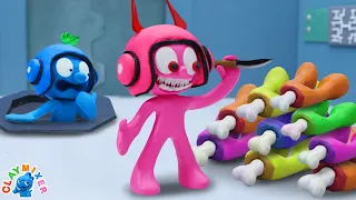 Tiny Falls Into IMPOSTOR's Crazy Game - Stop Motion Animation Short Film