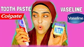 I APPLIED TOOTHPASTE AND VASELINE ON MY FACE ! Look What Happened ! ~ Immy