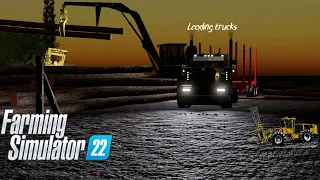 Farming Simulator 22 ✔ Southern Style Logging series 🦾loading trucks EP 4😎🌲🌲🌲