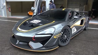 McLaren 570S GT4 - LOUD Start Up, Revs, Accelerations on Track!