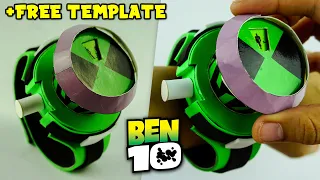 How To Make Functional BEN 10 ALIEN FORCE OMNITRIX +FREE TEMPLATE | Easy DIY Cosplay Watch