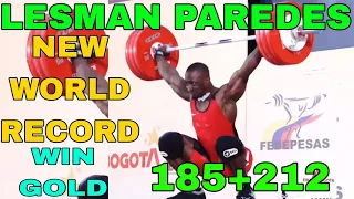 LESMAN PAREDES (96KG) WIN GOLD (NEW WORLD RECORD) BOGOTA WEIGHTLIFTING 2022!,