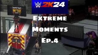 WWE 2K24 Extreme Moments Ep.4 (Featuring Steel Steps & Dumpster)