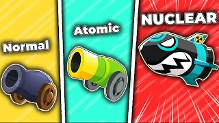 Upgrading cannons to NUCLEAR levels in btd6