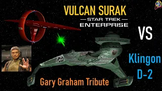 Vulcan Surak Class VS Klingon D-2 - Gary Graham Tribute - Star Trek Starship Battles