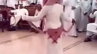 Saudi young boy bellydancing