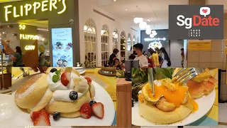 WHY are Japanese pancakes so Fluffy?? | Flipper's | Singapore Date Spots