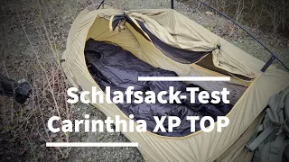 Schlafsack-Test: Ist der Carinthia XP TOP wirklich wasserabweisend?  Ich habe den Test gemacht!