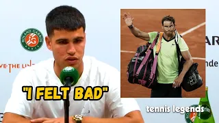Carlos Alcaraz "I felt BAD when Nadal..." - RG 2023
