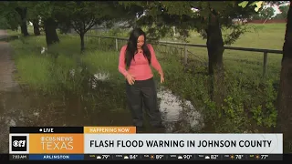 Flash floods receding in Johnson County