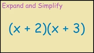 (x+2)(x+3) Expand and Simplify