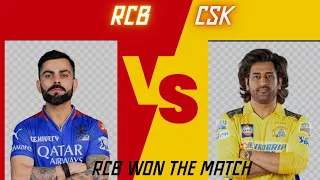 Csk vs Rcb ||Finally RCB jeet gayi || Today match vlog #viratkohli #dhoni