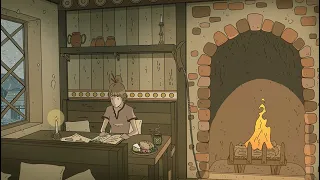 Cozy Tavern on a Rainy Day 🌧️ - Ambience for Writing, Study, Relax