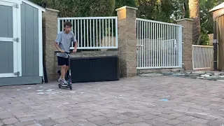 Flat scooter tricks! (bar twist flat!!!!)