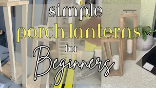 Small Porch Makeover | DIY Wooden Porch Lanterns | Budget Friendly Summer Decor