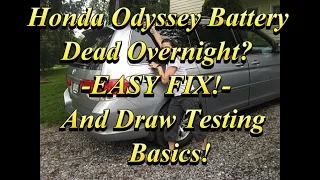 Odyssey Battery Drain Fix and Draw Testing Basics