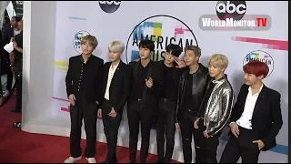 BTS attend 2017 American Music Awards Red carpet